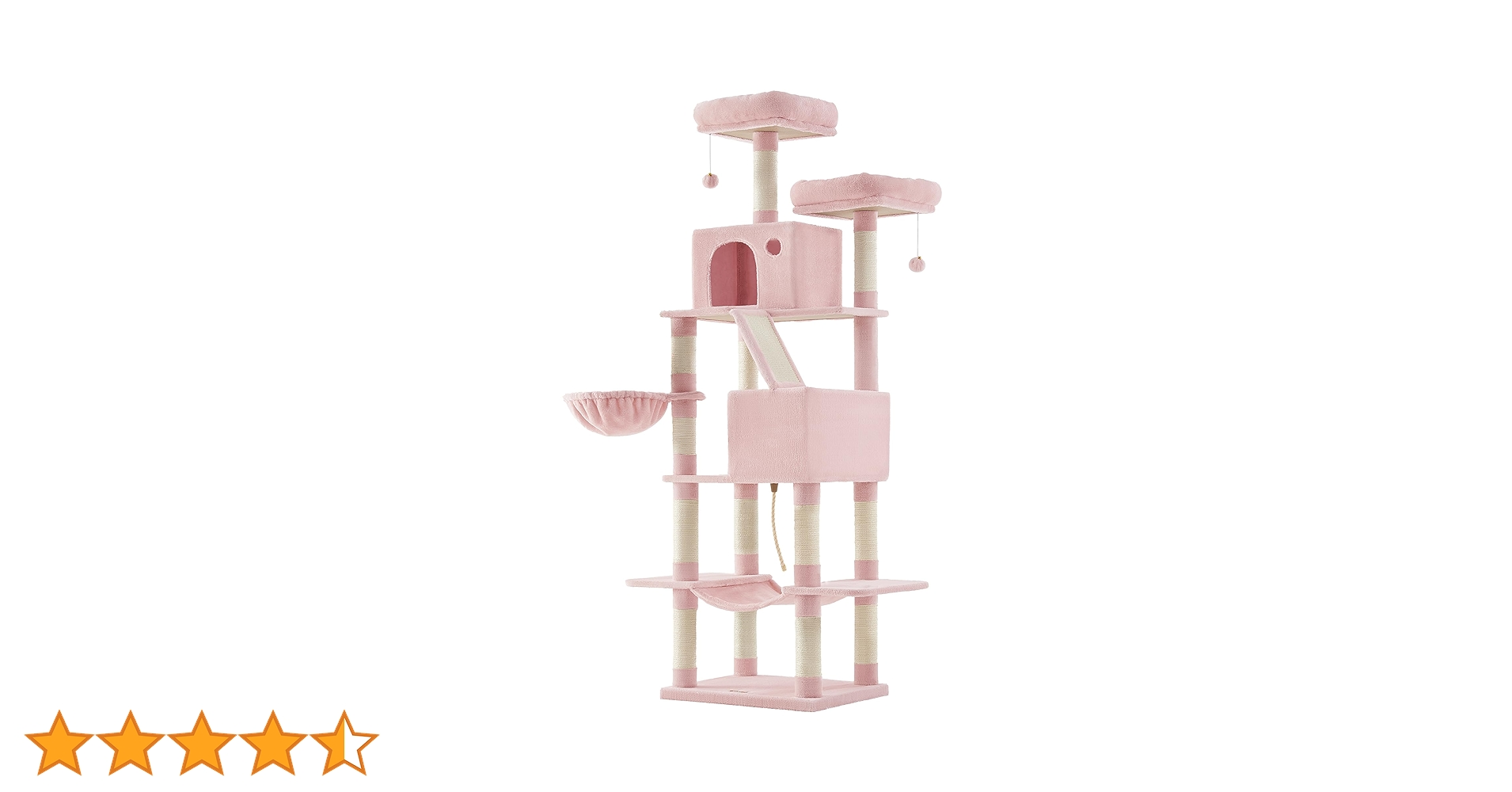 キャットタワー　据え置きハンモック転倒防止高さ206cm キャットタワー 据え置きハンモック転倒防止高さ206cm 送料無料